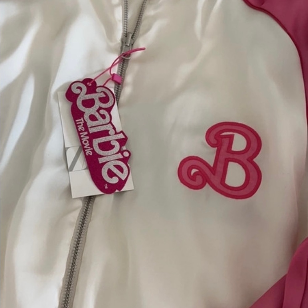 Barbie/Ken reversible bomber jacket